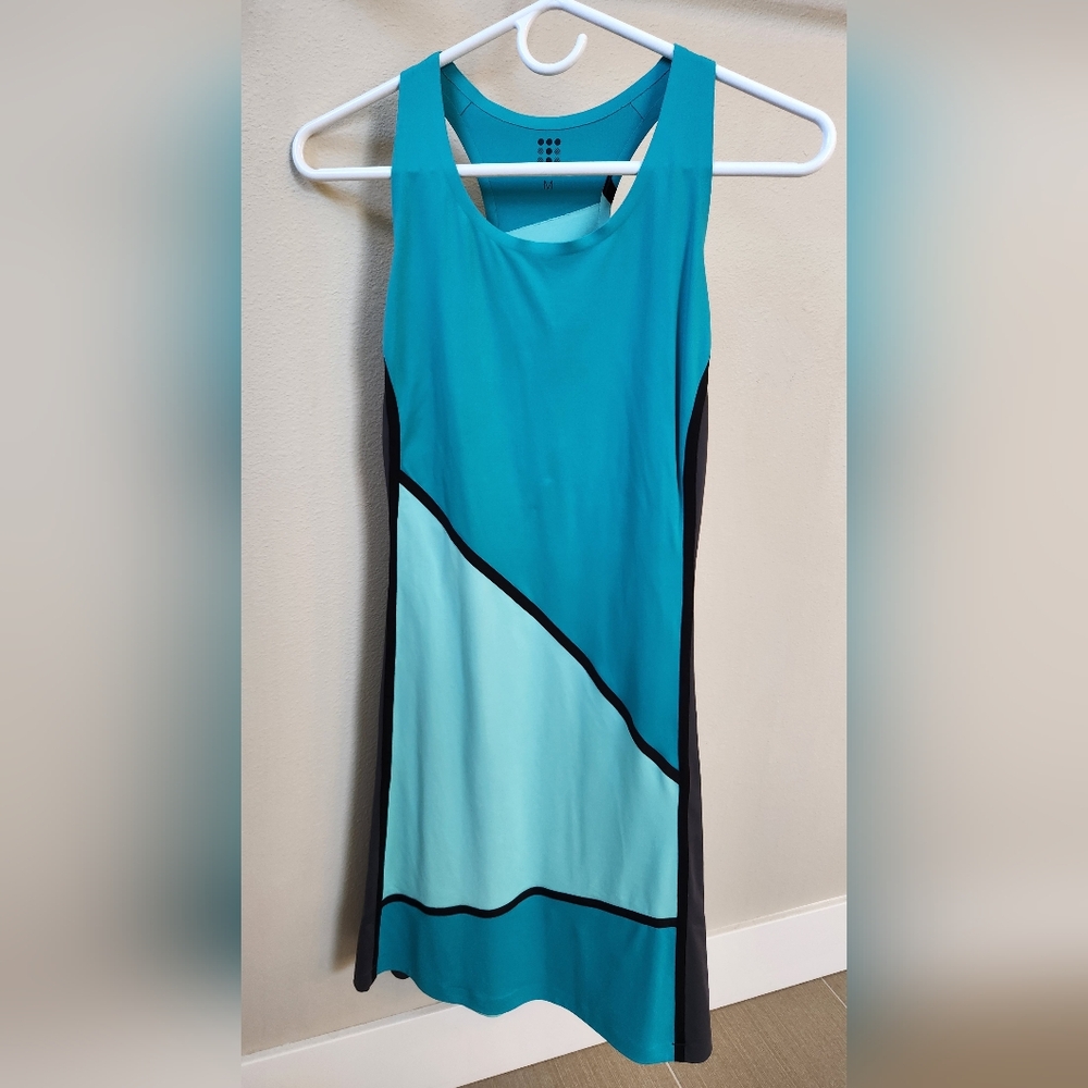 Title 9 Teal and Black Racerback Sleeveless Dress